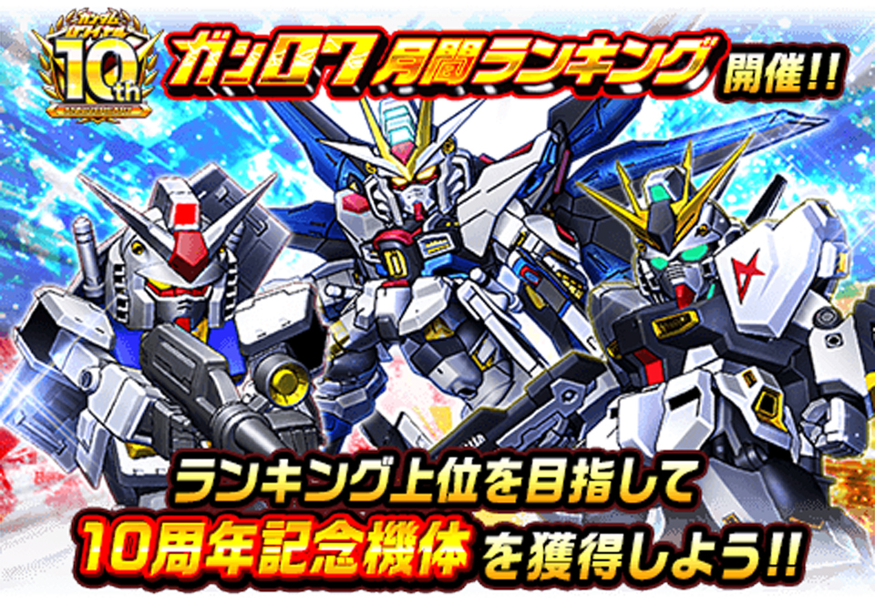 10周年アニバーサリー開催中 ガンダムロワイヤル Gundam Perfect Games Gpg